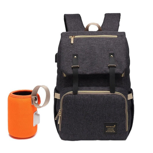 Baby Diaper Bag with USB Bottle Warmer