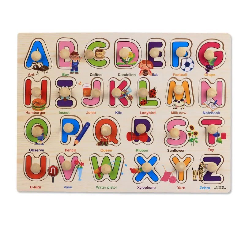 Baby Toys Montessori wooden Puzzle/Hand Grab Board Set