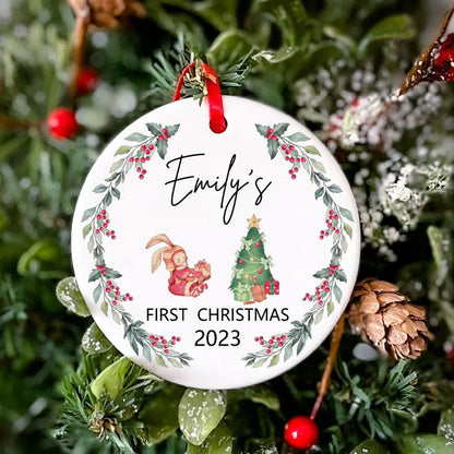 Personalized Christmas Baby Ornament