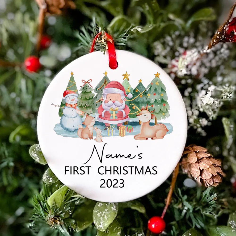 Personalized Christmas Baby Ornament