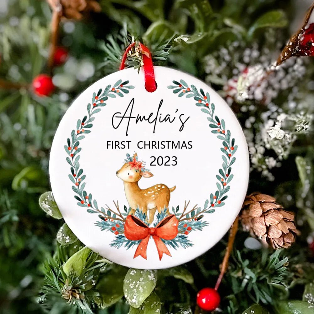 Personalized Christmas Baby Ornament