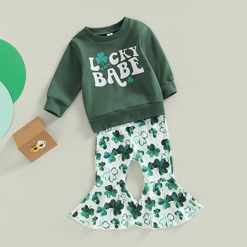 St Patrick's Day Baby Girl Outfits "Lucky Babe"